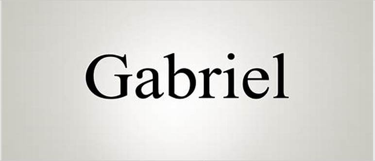How to say gabriel